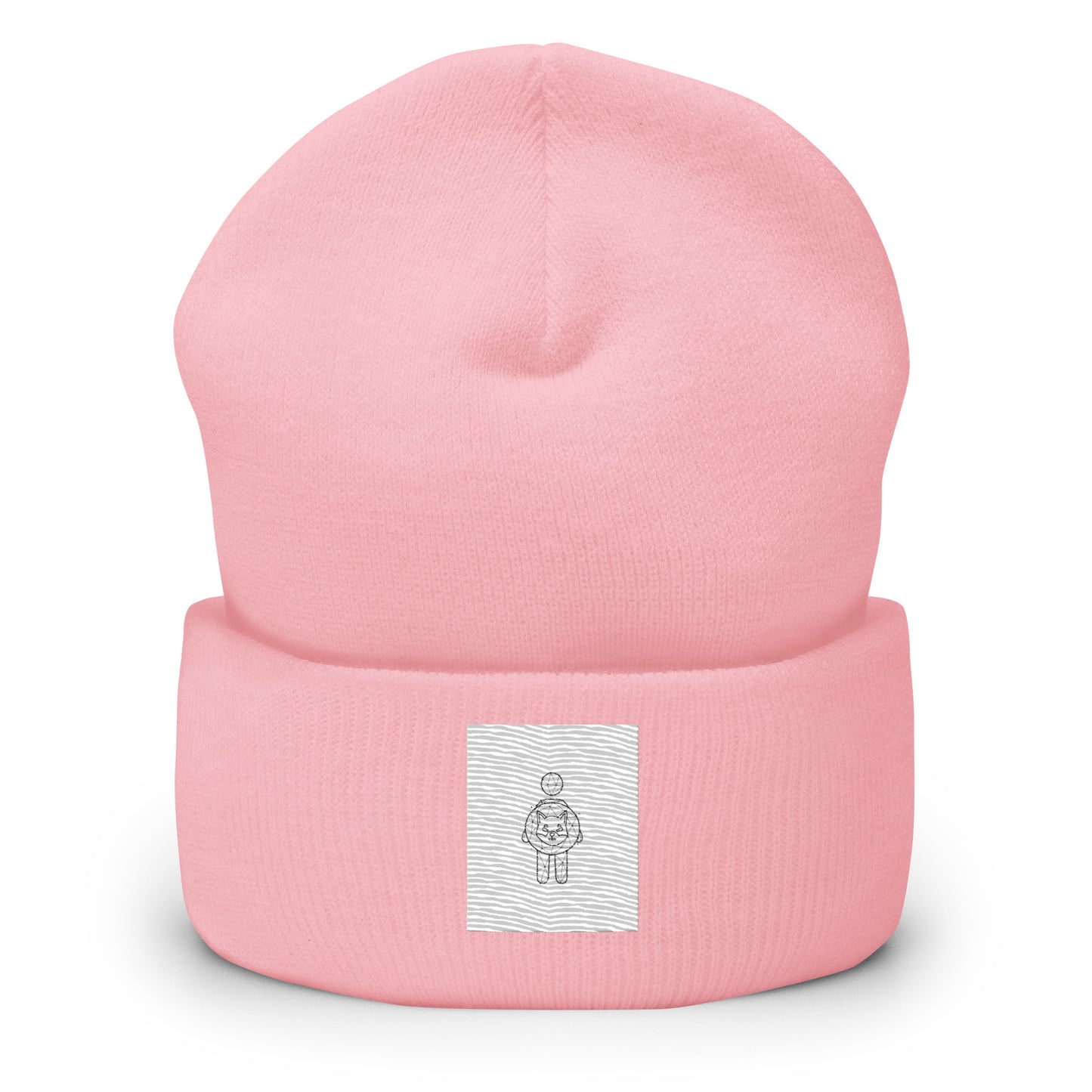 Shiba Inu Girl Cuffed Beanie