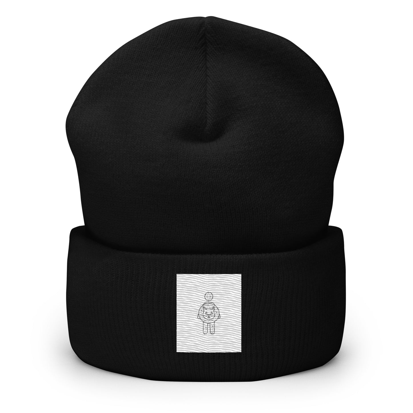 Shiba Inu Girl Cuffed Beanie