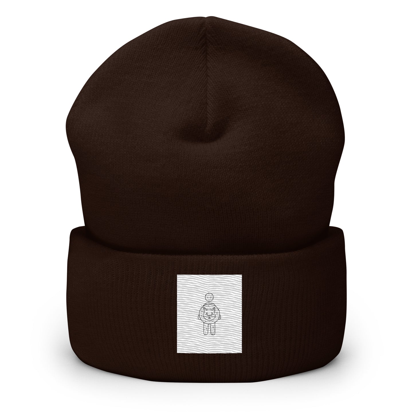Shiba Inu Girl Cuffed Beanie