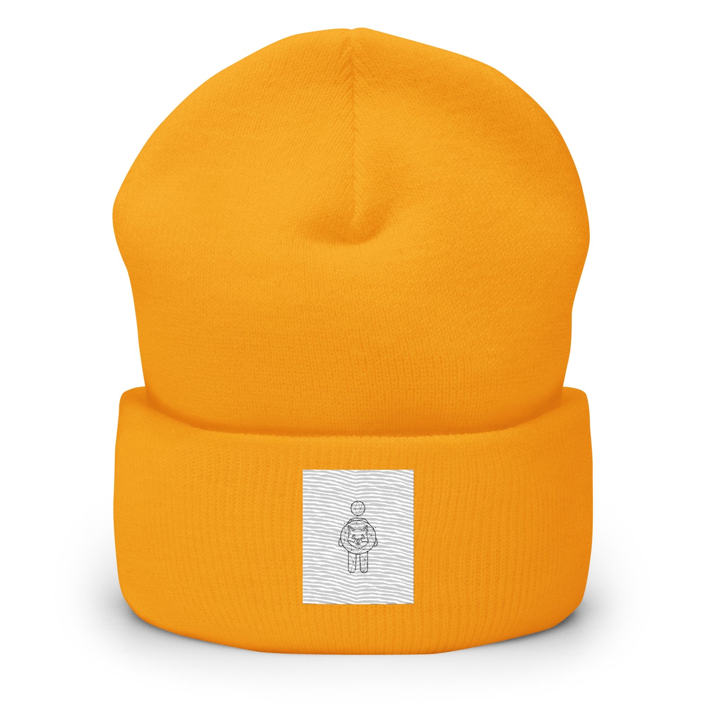 Shiba Inu Girl Cuffed Beanie