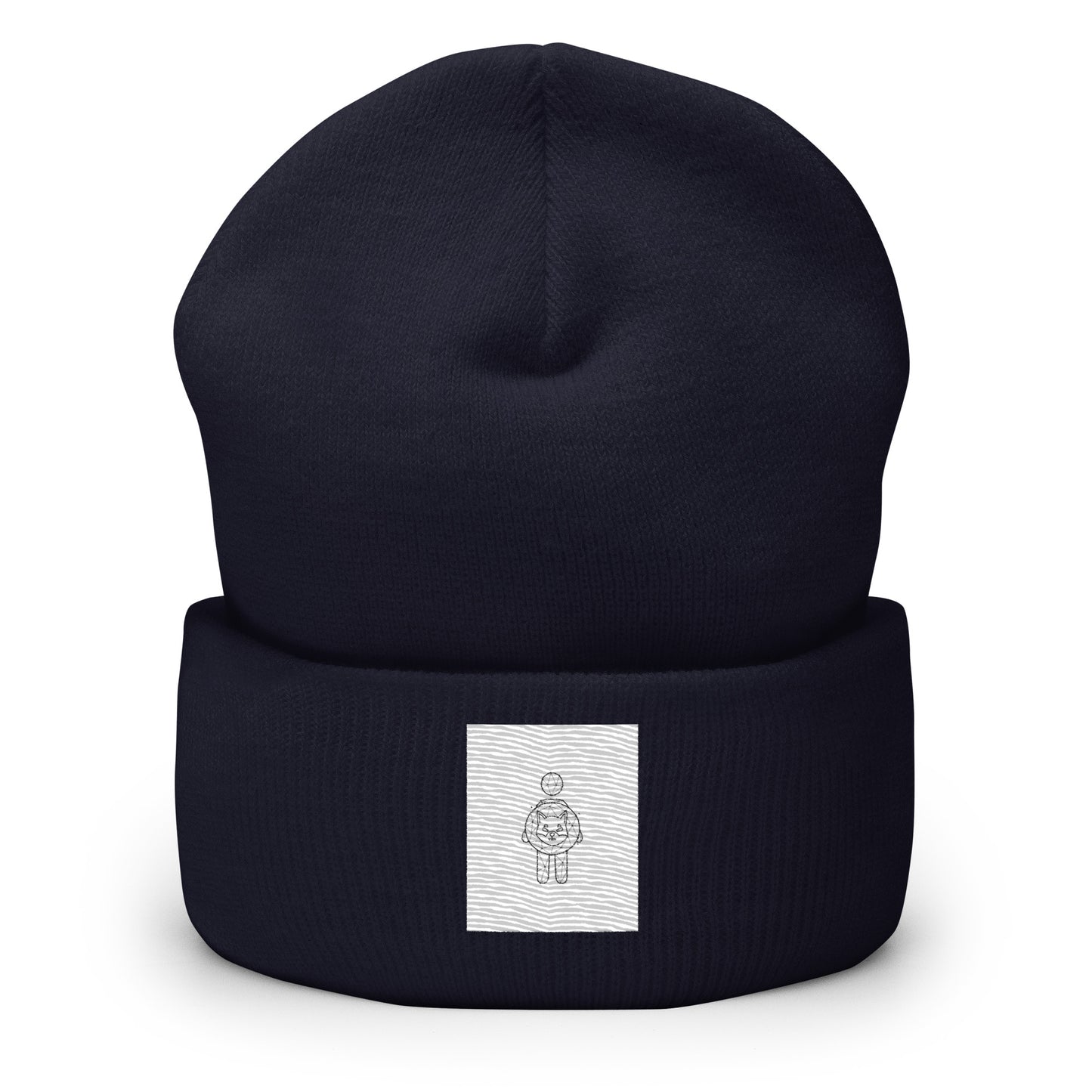 Shiba Inu Girl Cuffed Beanie