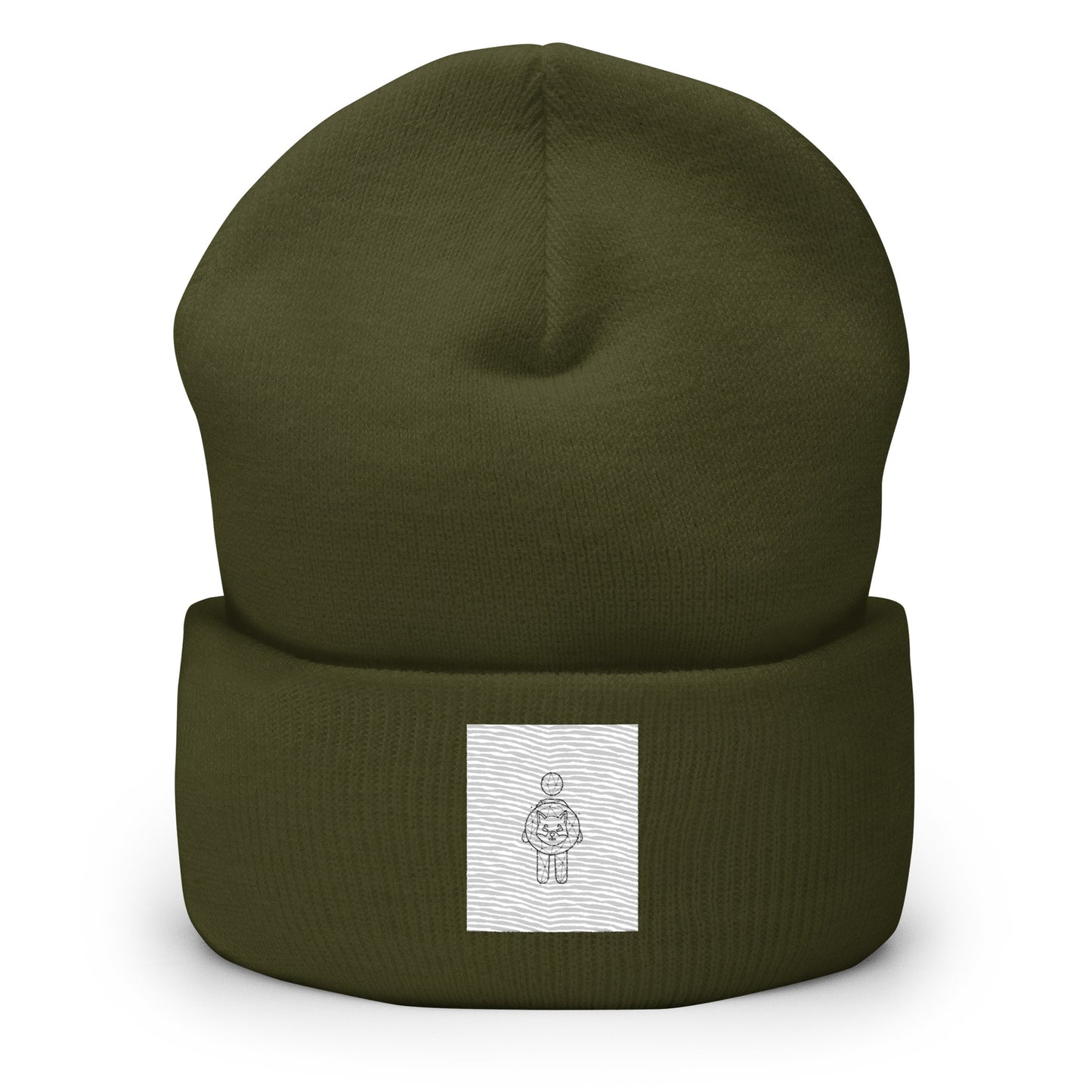 Shiba Inu Girl Cuffed Beanie