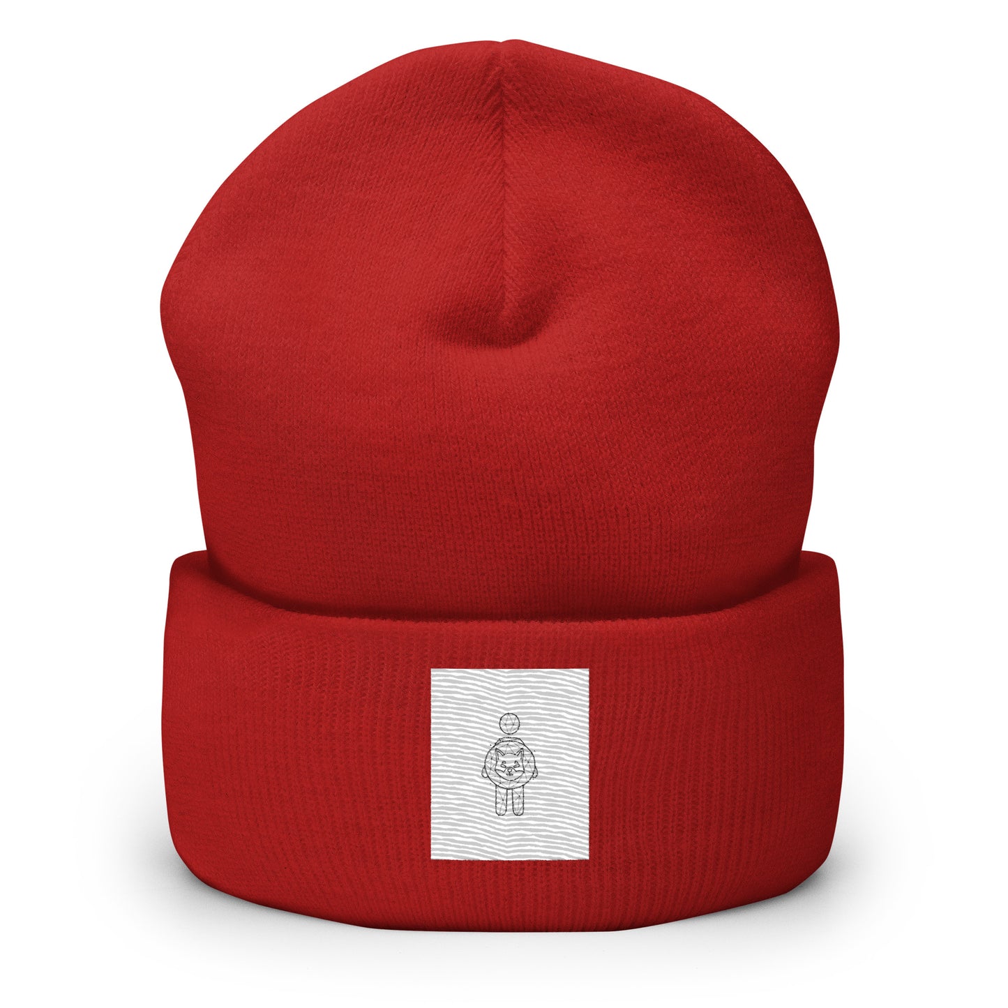 Shiba Inu Girl Cuffed Beanie