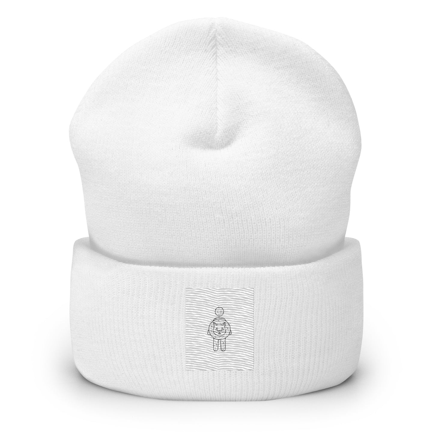 Shiba Inu Girl Cuffed Beanie