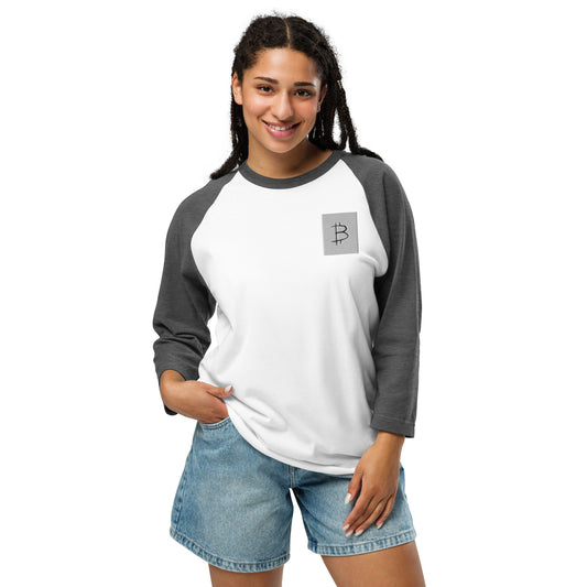 Bitcoin Clothing Co. Unisex 3/4 Sleeve Raglan Shirt