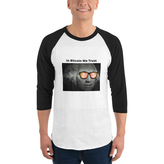Bitcoin-In BTC We Trust 3/4 Sleeve Raglan Shirt