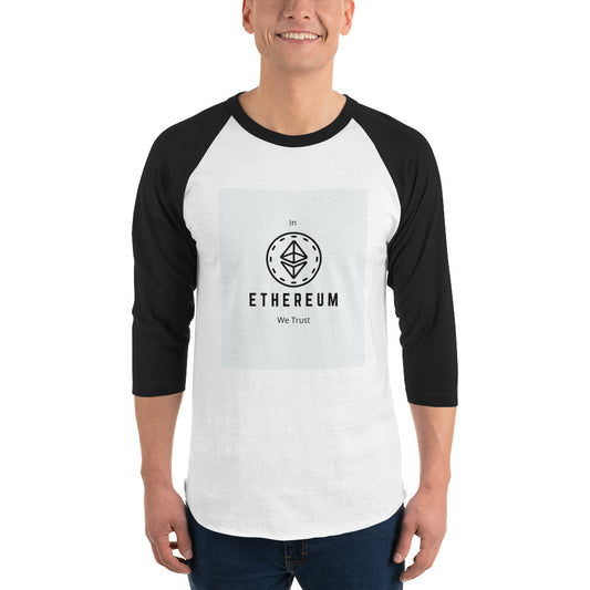 Ethereum-In ETH We Trust 3/4 Sleeve Raglan Shirt